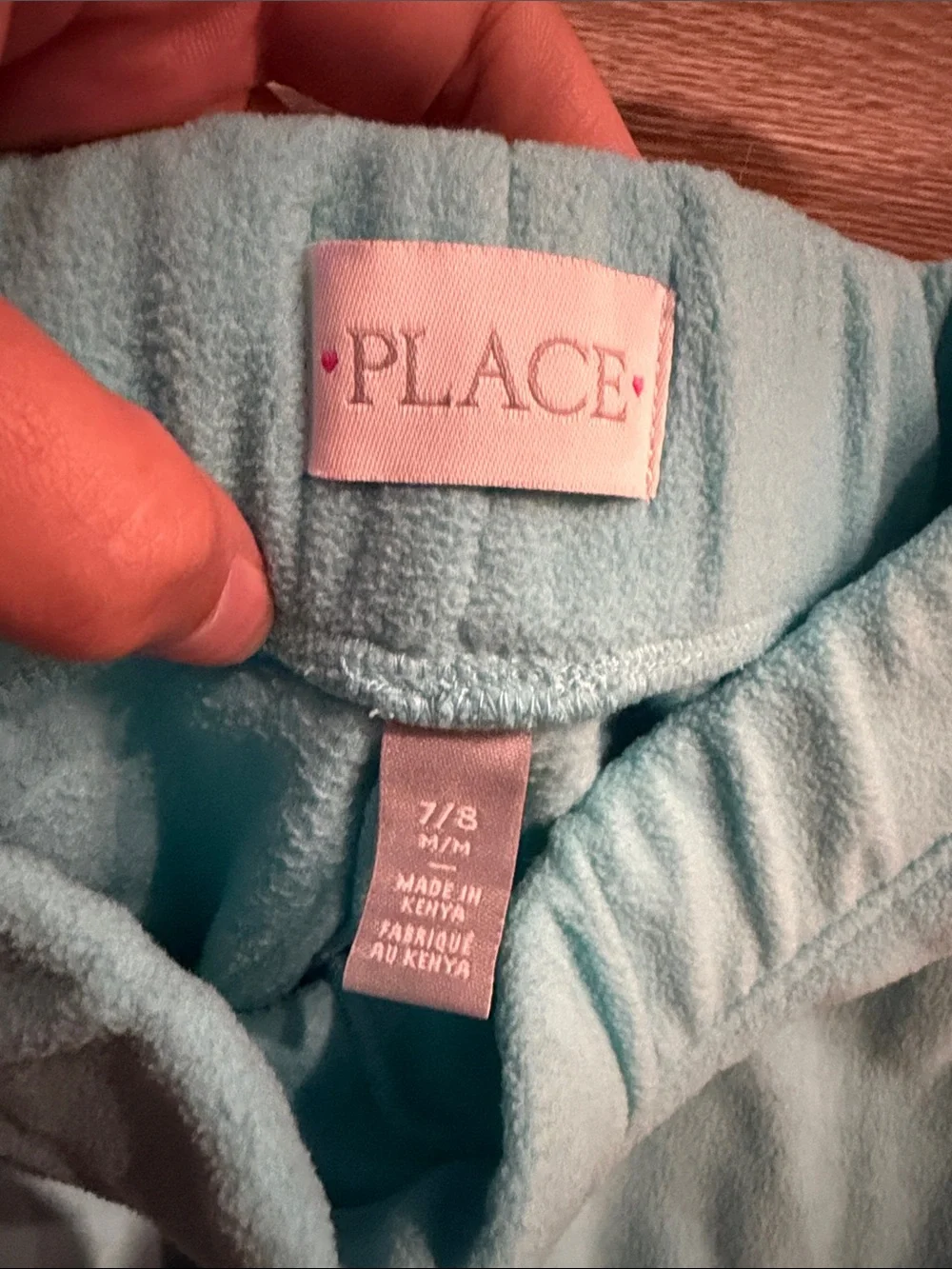 The Children’s Place Kids Vibrant Blue Fleece Straight Leg Sweatpants 7/8